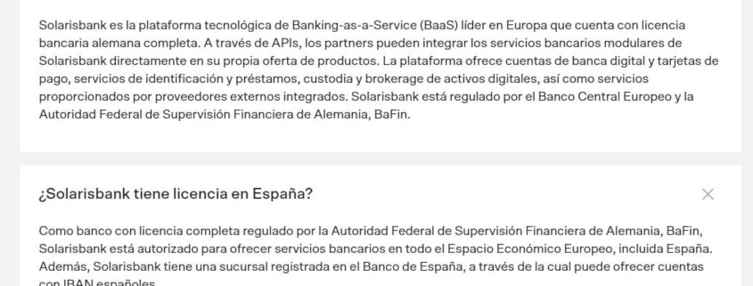 Solarisbank: neobanco alemán en España