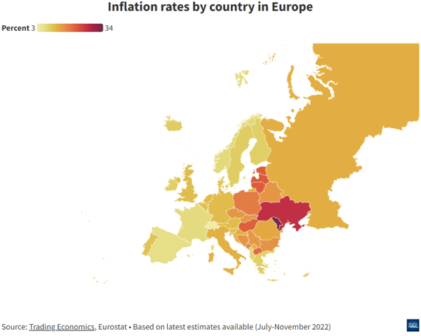 Baja la inflación en la zona euro
