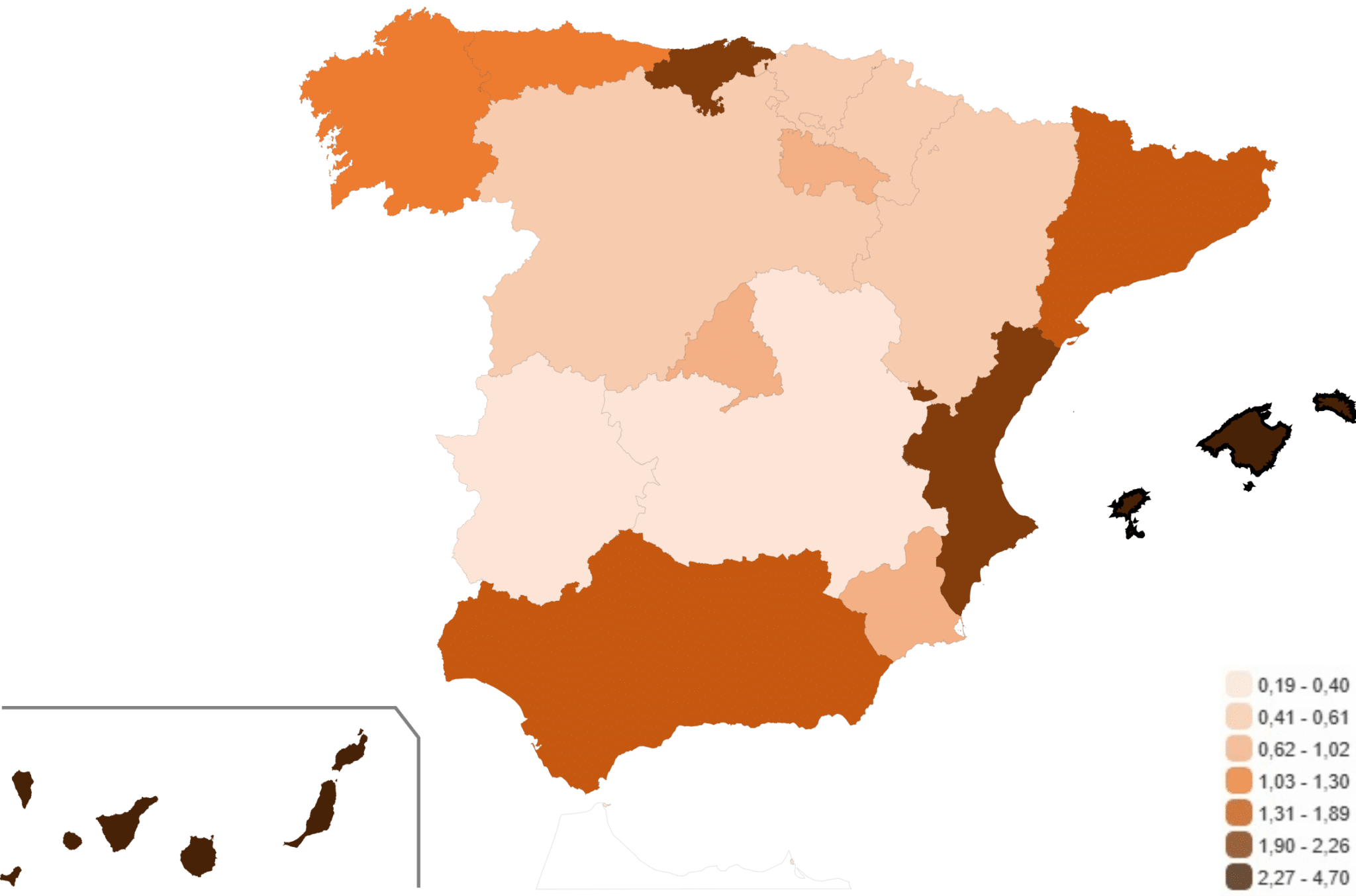 Contra el alquiler turístico - mapa