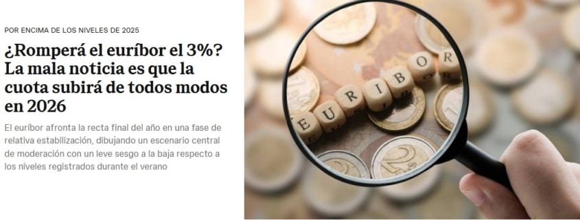 ¿Romperá el euríbor el 3%?